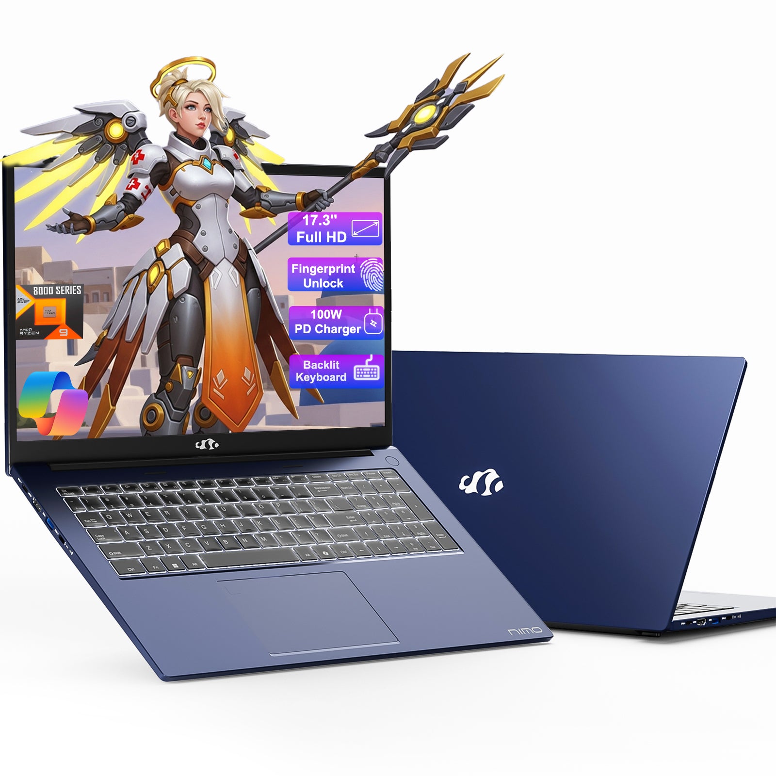 Nimo 17.3" N175 Ryzen 9 8945HS FHD Laptop Nimo