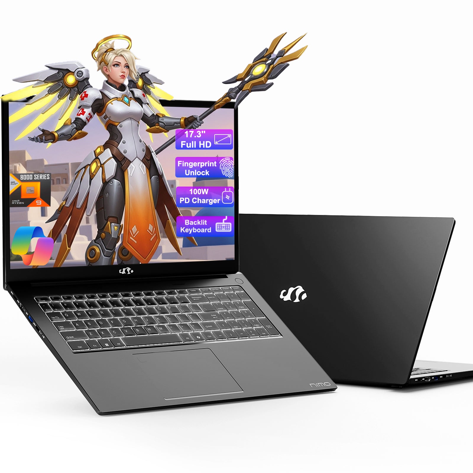 Nimo 17.3" N175 Ryzen 9 8945HS FHD Laptop Nimo