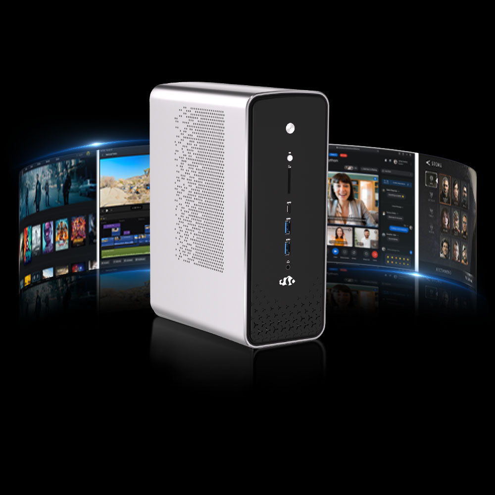 Nimo's Smallest Office & Gaming AI PC - AMD Ryzen™ AI Max+ 395 (up to 5.1 GHz) - 128GB LPDDR5 8000MHz (16GB*8) - 2TB/4TB SSD With 3 Performance Modes Up to 120W Nimo