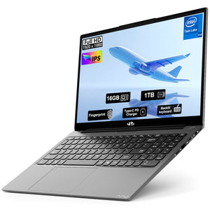 NIMO 15.6" FHD IPS Student-Laptop-Computer - Intel 4 Core N150(Beat to i3-10110U, Up to 3.6GHz), 65W Type-C, 2 Years Warranty, Fingerprint, Backlit Keyboard, Wi-Fi 6, BT5.2-AMZ U - Nimo