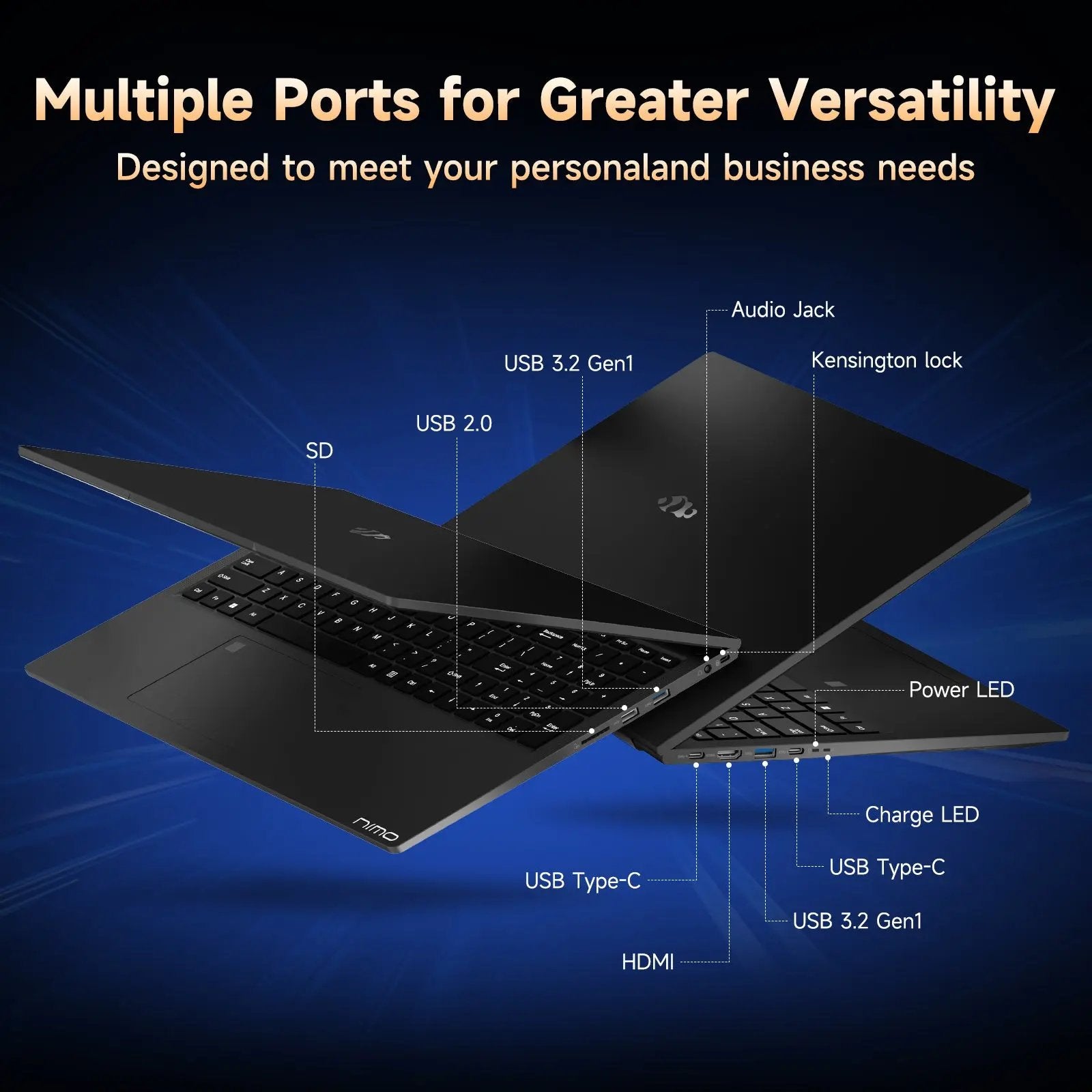 Refurbished Nimo 17.3 FHD N172 AMD R9-6950H Laptop - Grade A - Nimo