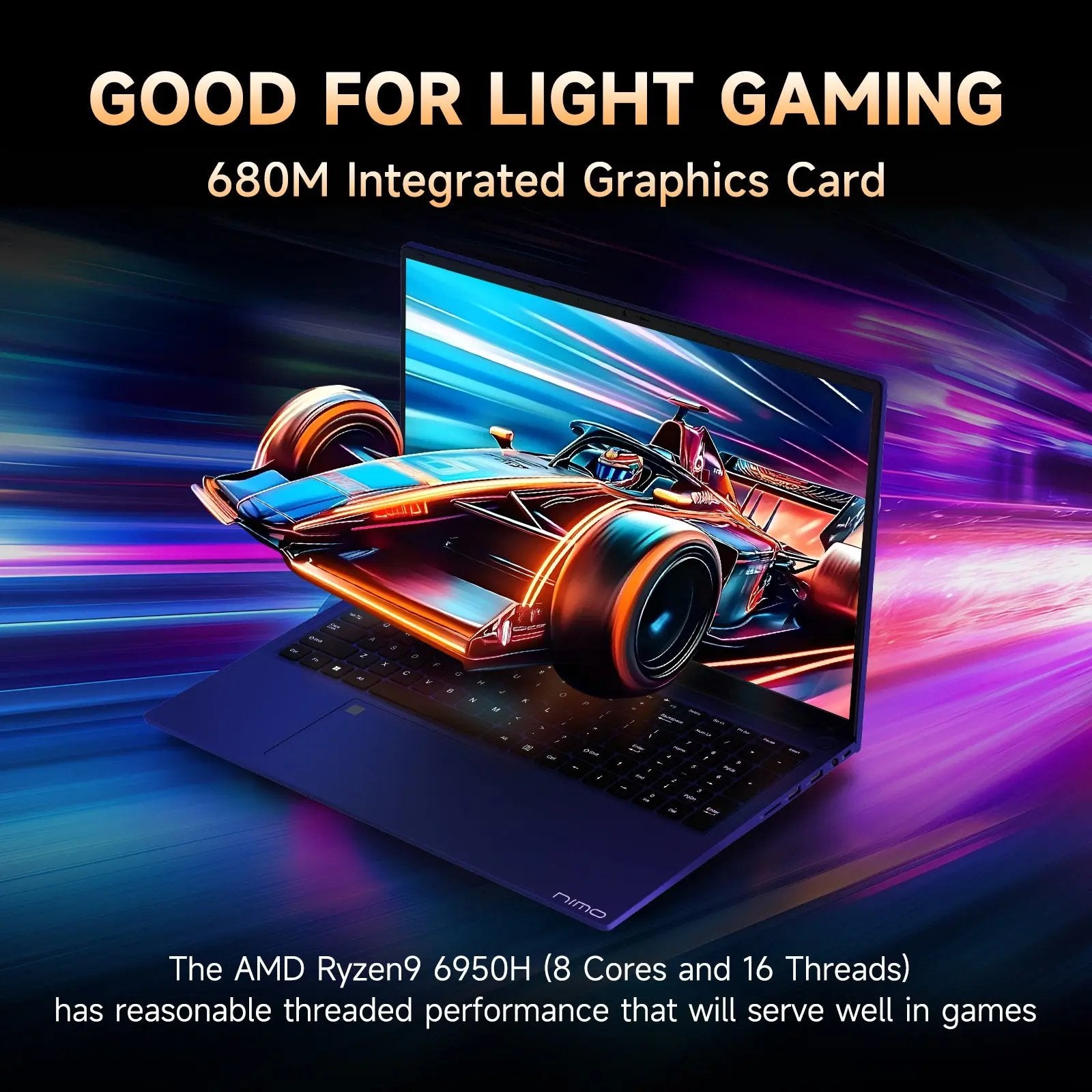 Refurbished Nimo 17.3 FHD N172 AMD R9-6950H Laptop - Grade A - Nimo