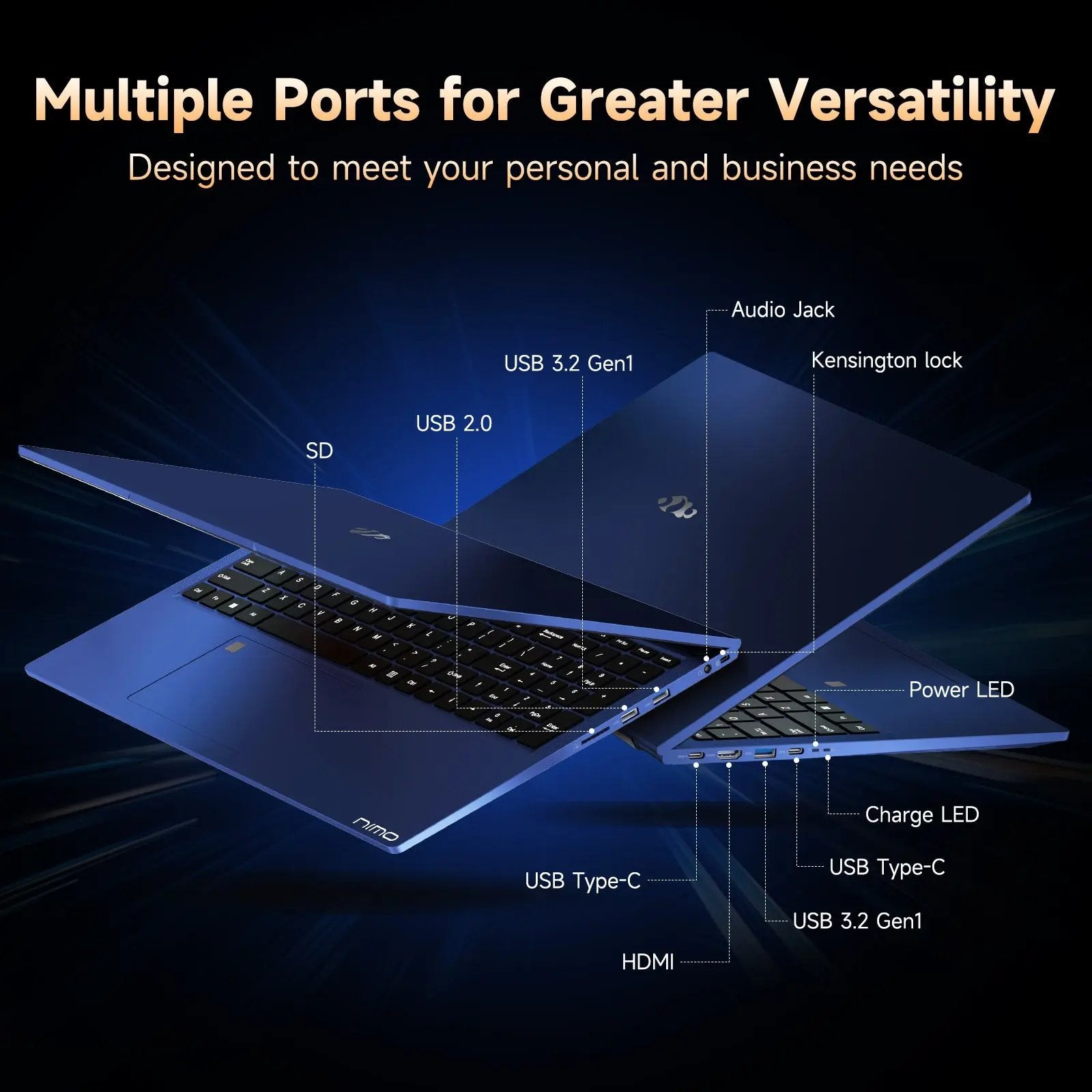 Refurbished Nimo 17.3 FHD N172 AMD R9-6950H Laptop - Grade A - Nimo