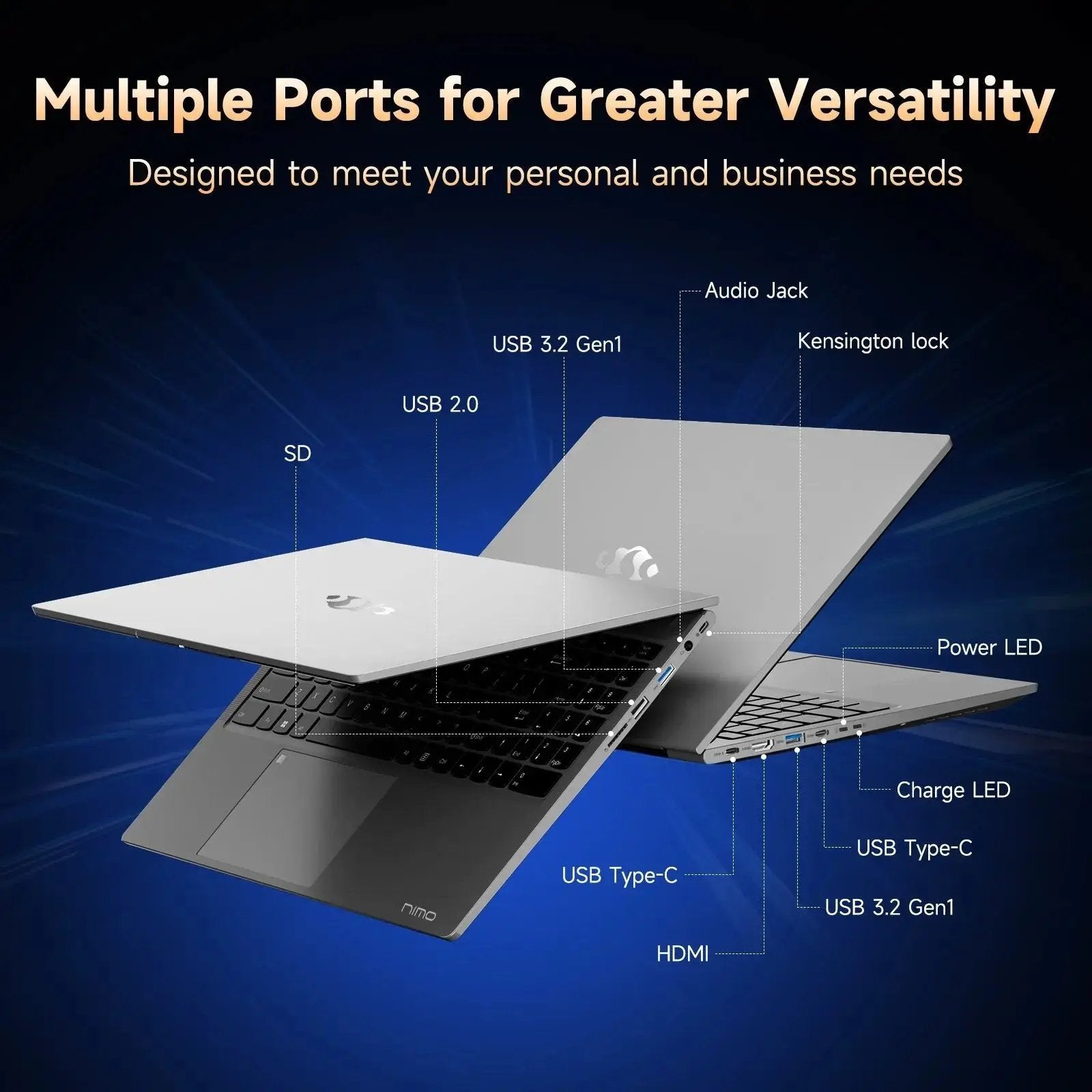 Refurbished Nimo 17.3 FHD N172 AMD R9-6950H Laptop - Grade A - Nimo