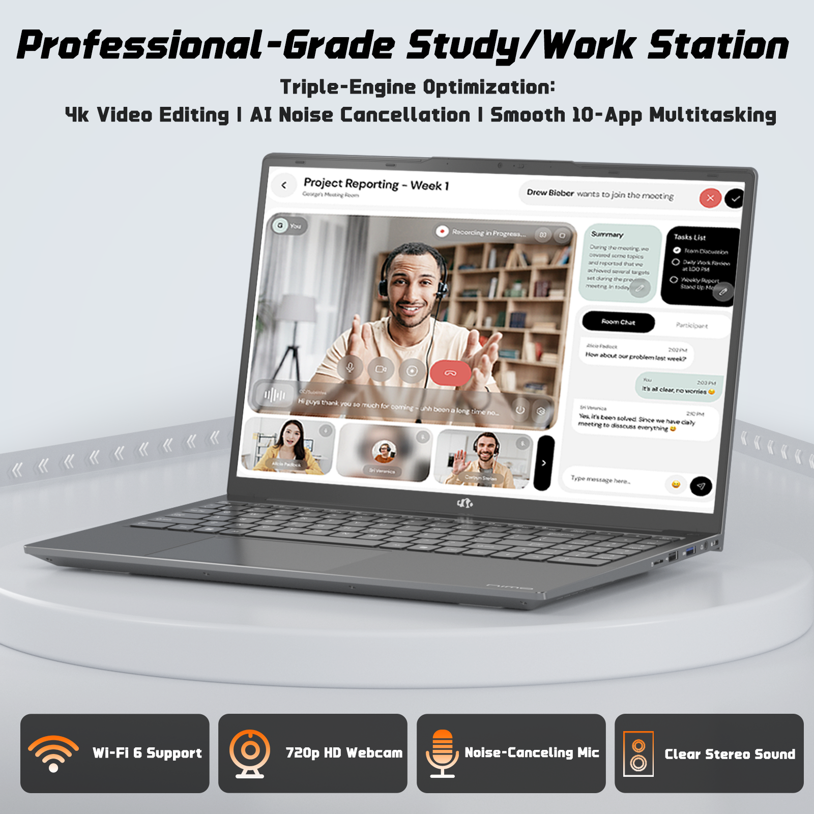 Nimo 17.3" N176 FHD Intel-N100 Student Laptop - Nimo