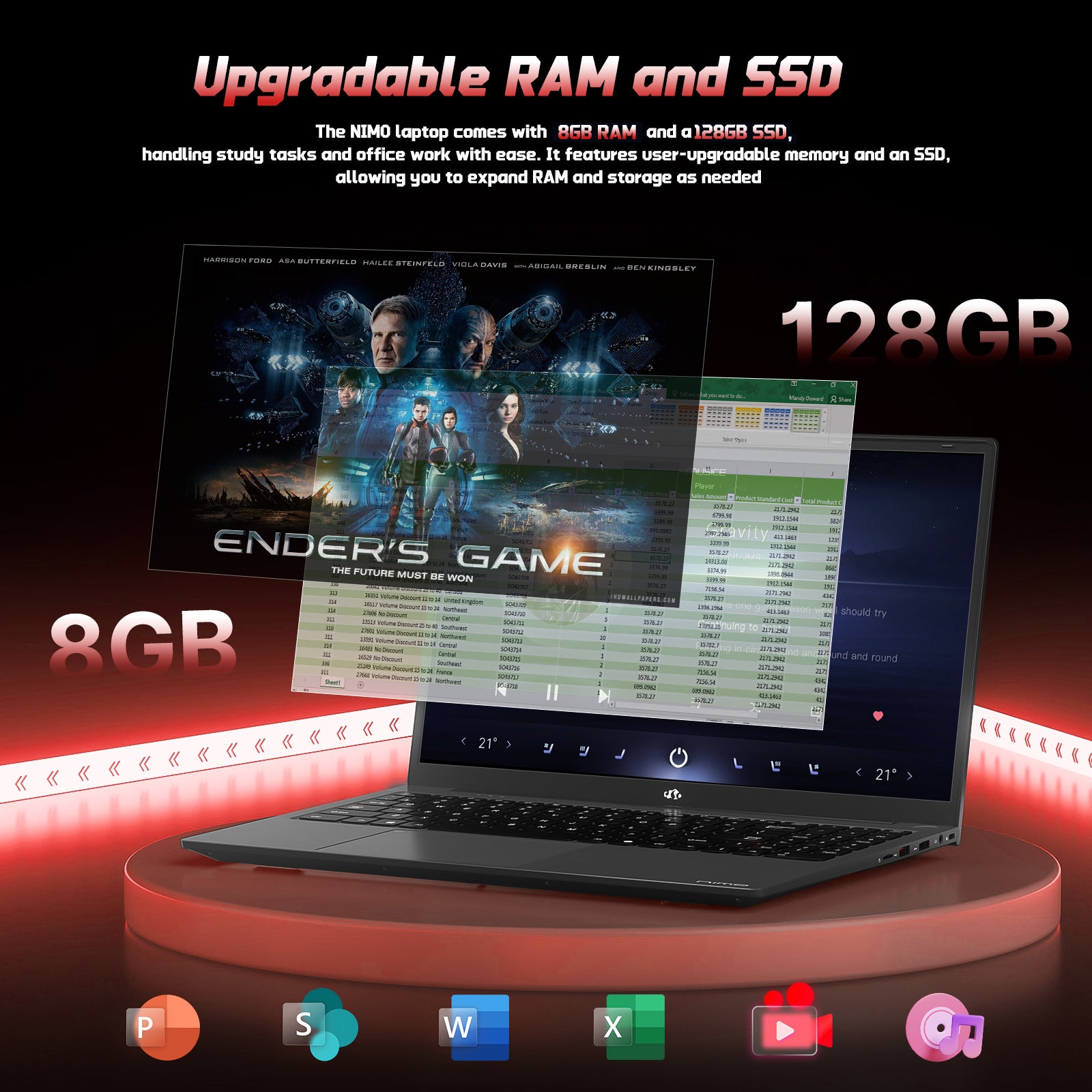 Nimo 15.6" N157 FHD Intel-N150 Student Laptop - Nimo