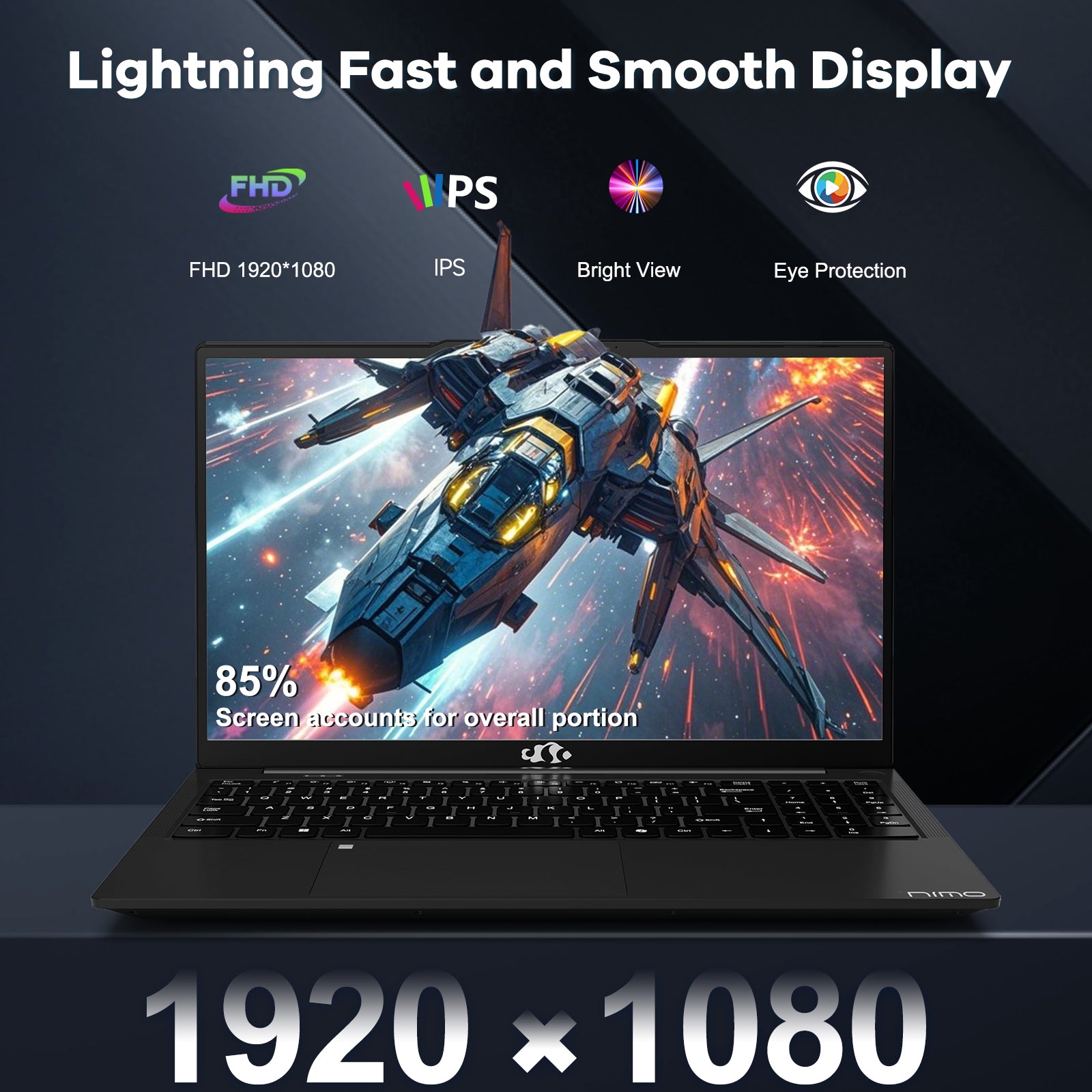 Nimo 15.6 FHD 1235U Laptop for Entertainment-AMZ - Nimo