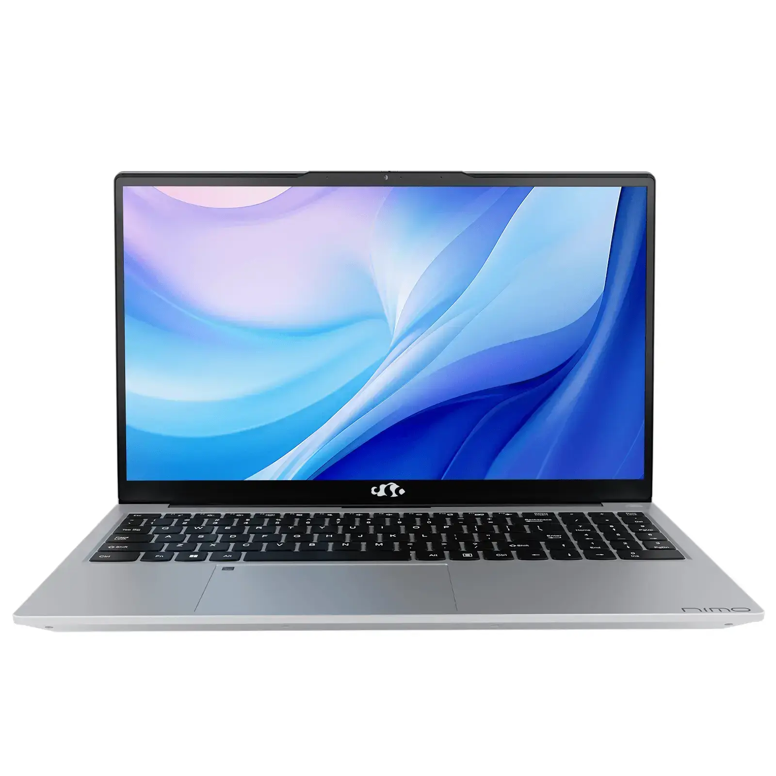 NIMO N151 15.6” silver laptop with FHD display, Intel processor, SSD storage, and lightweight design – ideal for students, home, and office use.