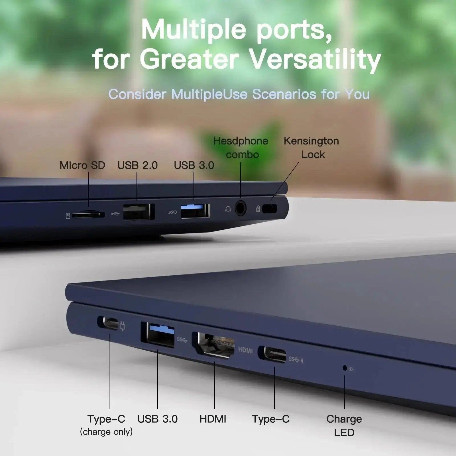 2025 Newest Laptop, 15.6-Inch FHD Display Laptop with Intel Quad Core-12th N100(Up to 3.4GHz), 16GB RAM 1TB ROM Business Laptop Computer, Fingerprint, Type C, Windows 11 Home, Blue - Nimo