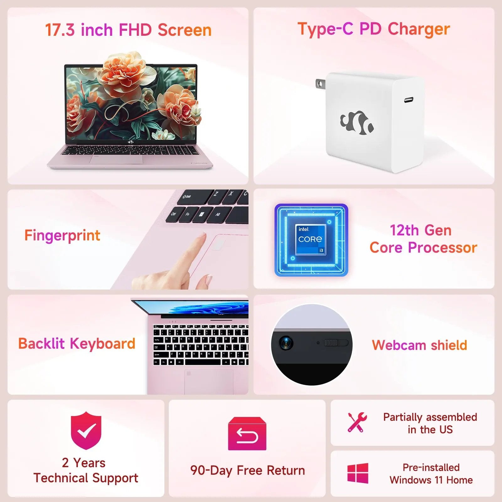 Nimo 17.3 FHD N171 I3-1215U Laptop for Student and Business - Nimo