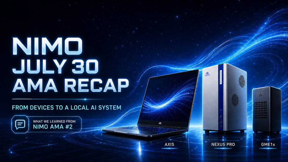 NIMO July 30 AMA Recap: From Devices to a Local AI System