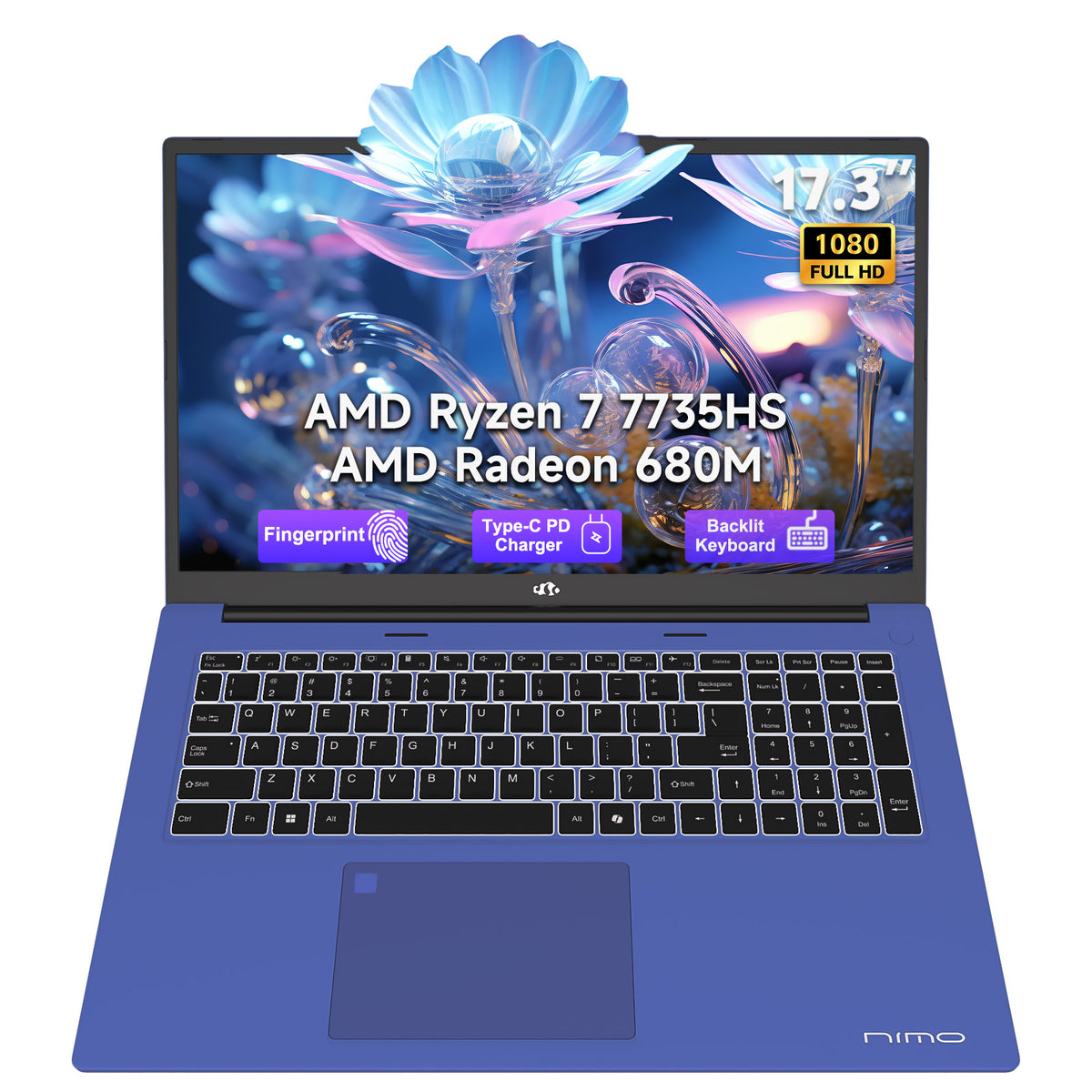 Nimo 17.3" N179 Ryzen 7 7735HS FHD Laptop Nimo
