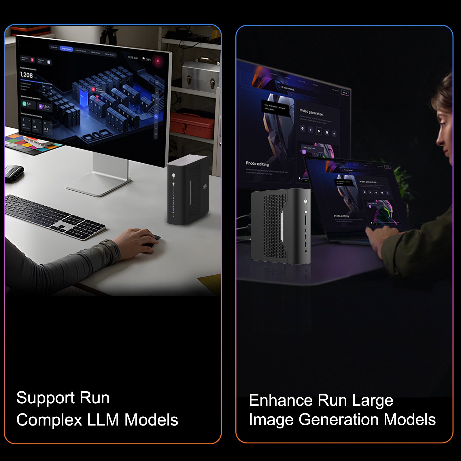 Nimo AI Mini PC - AMD Ryzen AI Max+ 395 - 128GB LPDDR5 Memory - 1