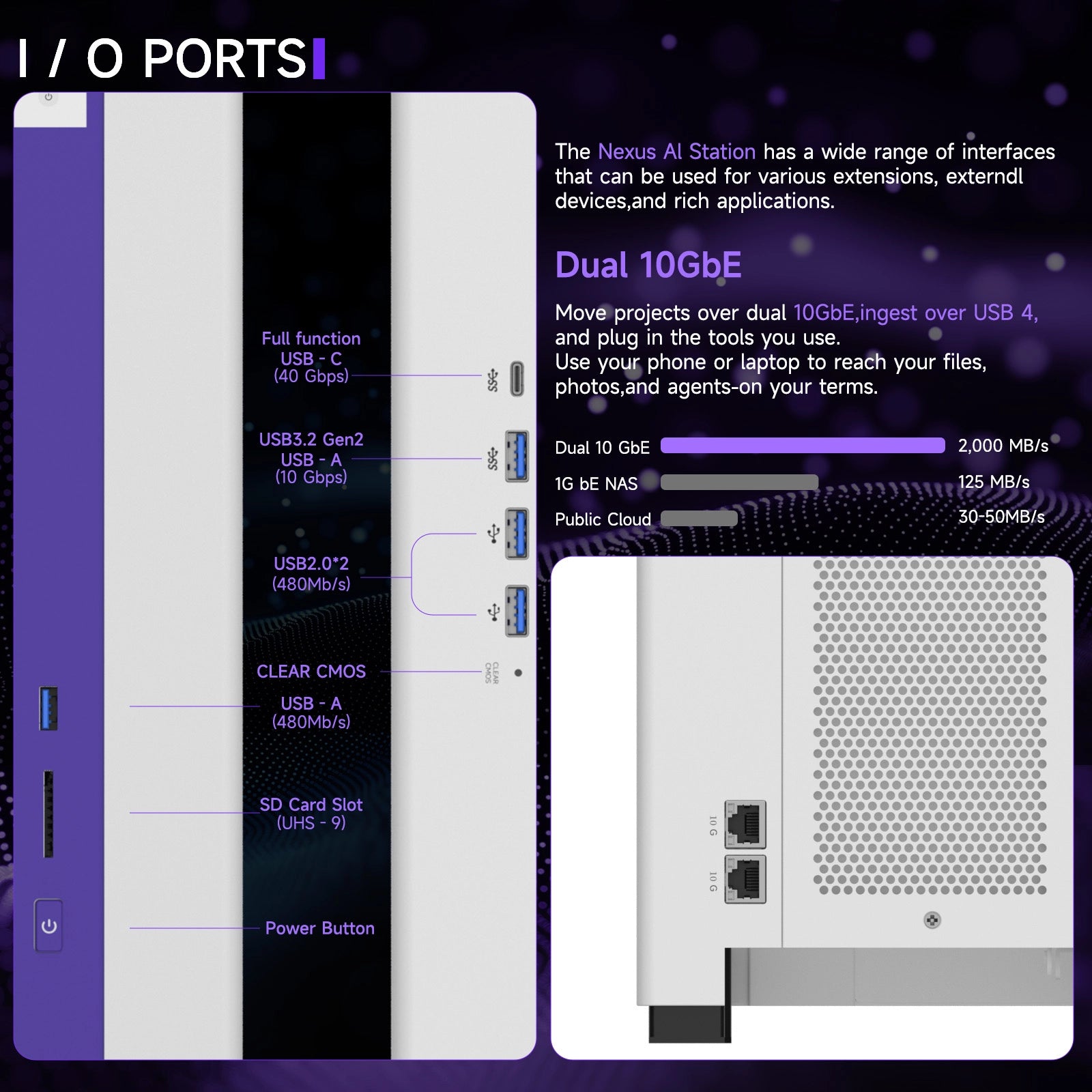 Pre-Sale Nimo Ultimate AI NAS Local AI Agent -Barebone - Nimo