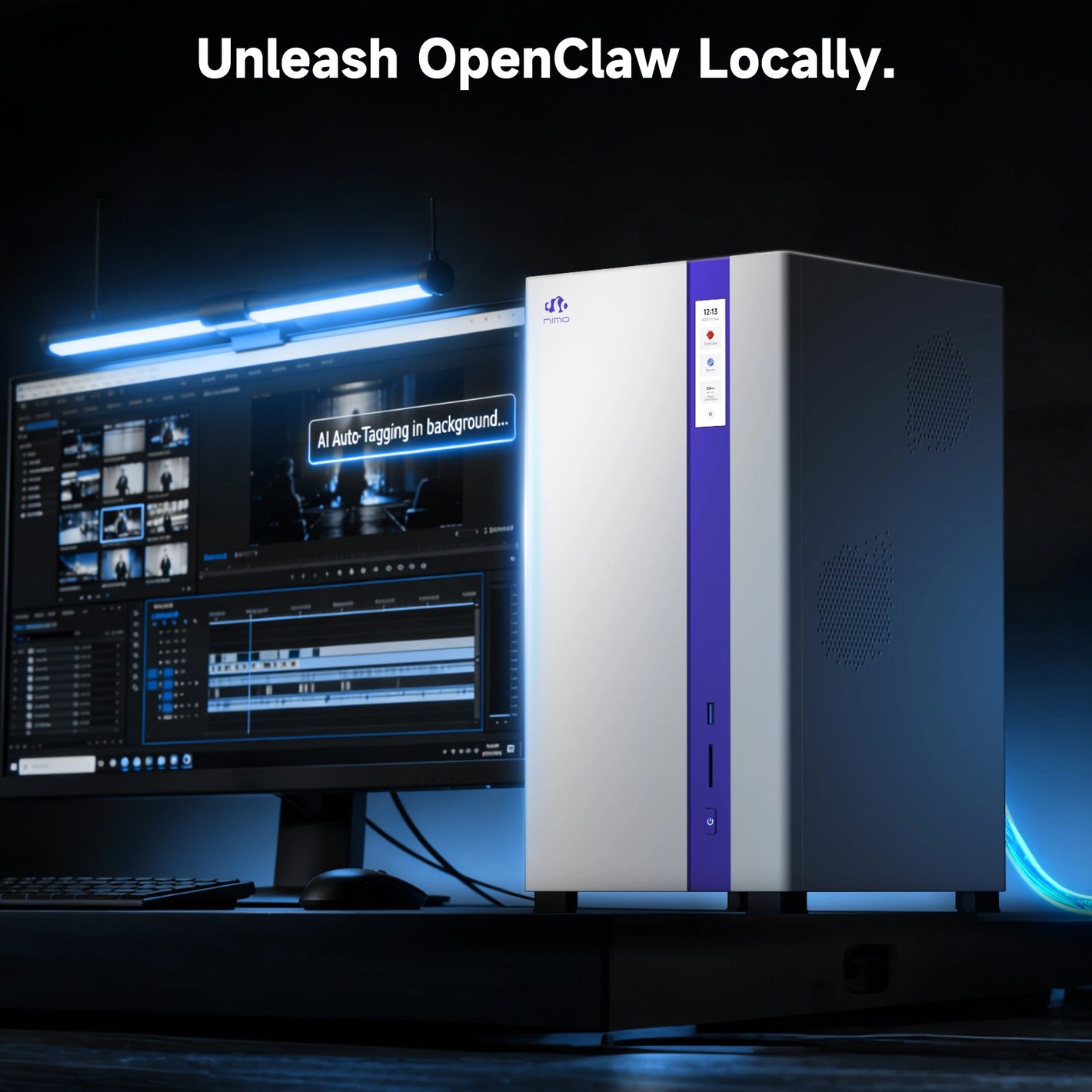 Pre-Sale Nimo Ultimate AI NAS Local AI Agent -Barebone - Nimo