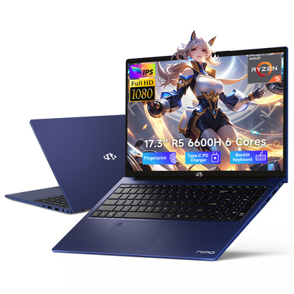 Nimo 17.3 N173 FHD R5 6600H Laptop Nimo