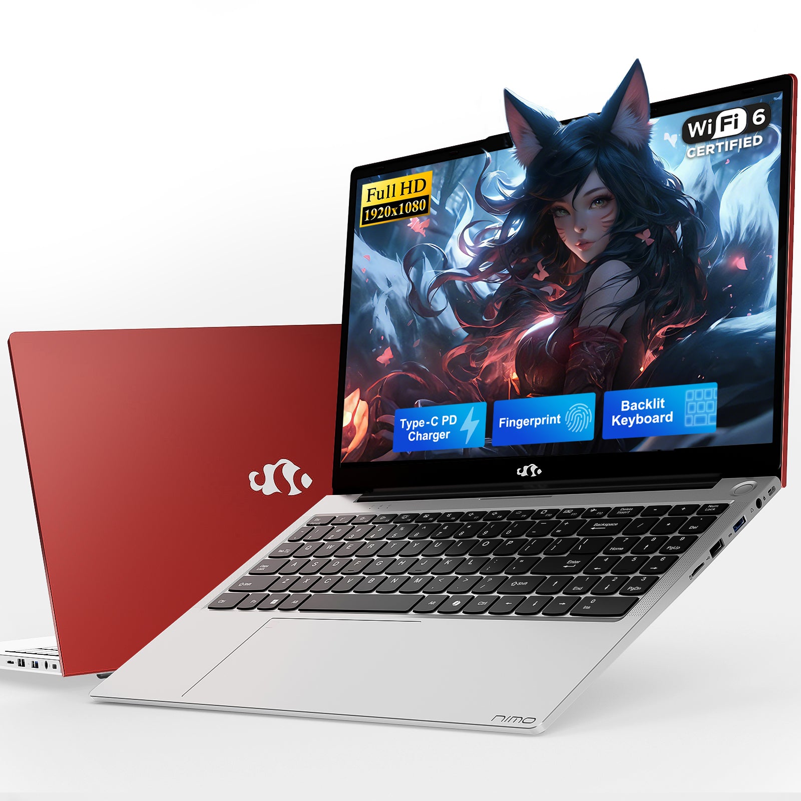 Nimo 15.6 FHD N152 AMD R5 3500U Student Laptop - Nimo