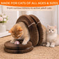 TG-Kyywee Foldable Accordion Cat Scratcher Board with Ball, Magic Organ Cat Scratching Pad for Interactive Play, Calming Cat Toy for Indoor Cats