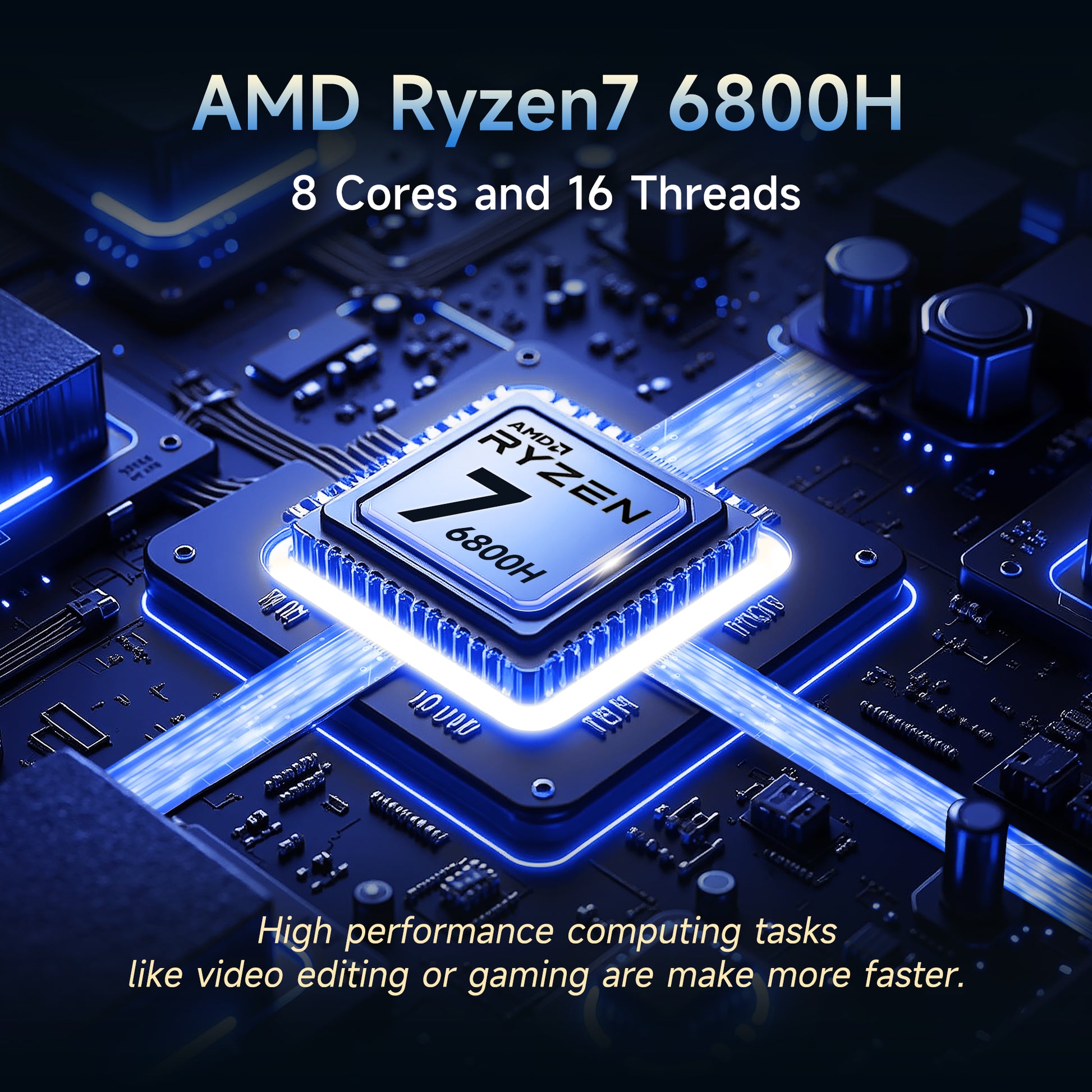 Nimo 17.3" N174 R7 6800H FHD Business Gaming Laptop Windows 11-AMZ - Nimo