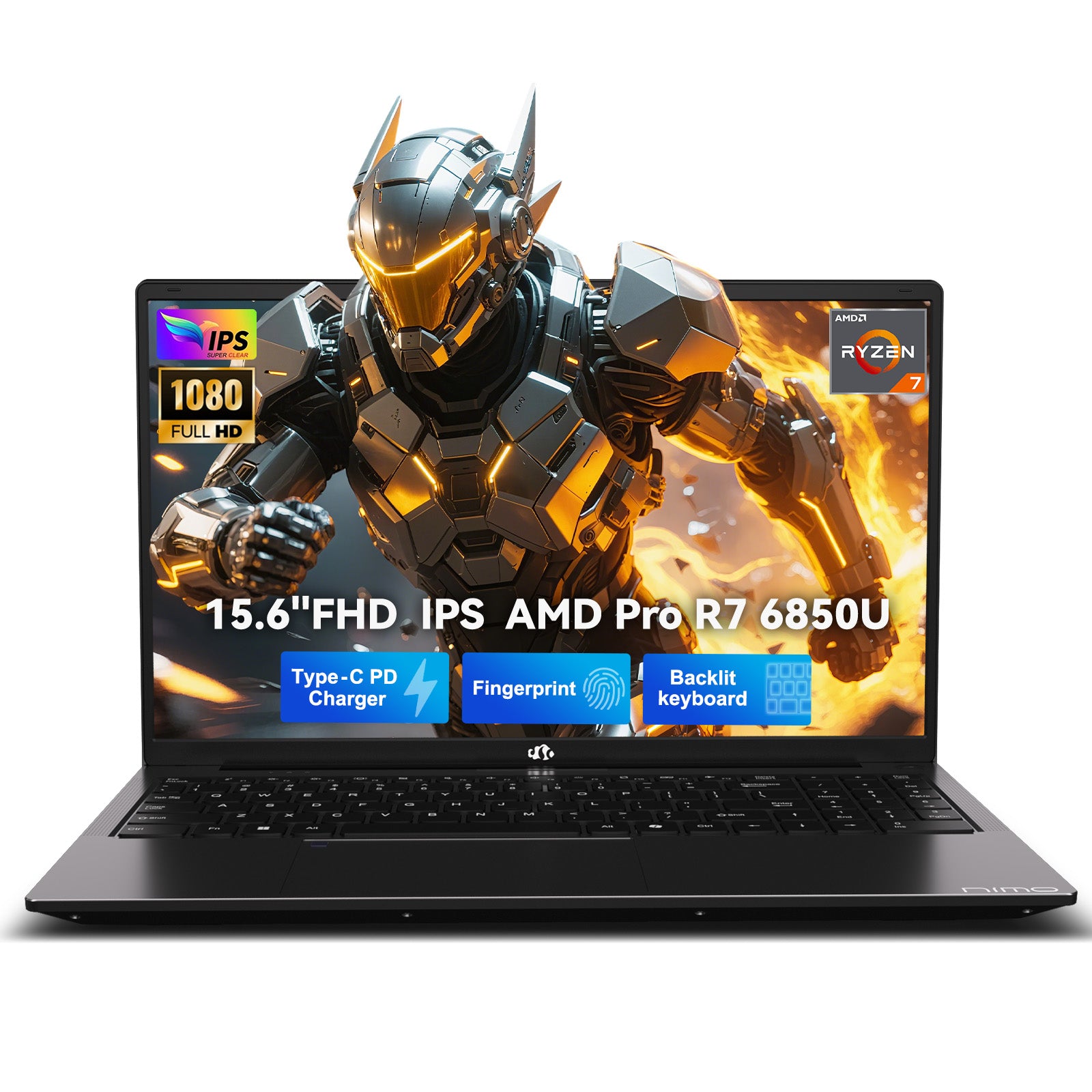 Refurbished Nimo 15.6" N15A Ryzen 7 6850U FHD Laptop - Nimo