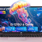 FHD-Laptop,Intel 6-Cores i3-1215U(Beat i5-1135G7), 65W Type-C, Fingerprint, Computer with Backlit Keyboard Fingerprint Laptops for Business and Student, Wi-Fi 6, Win 11