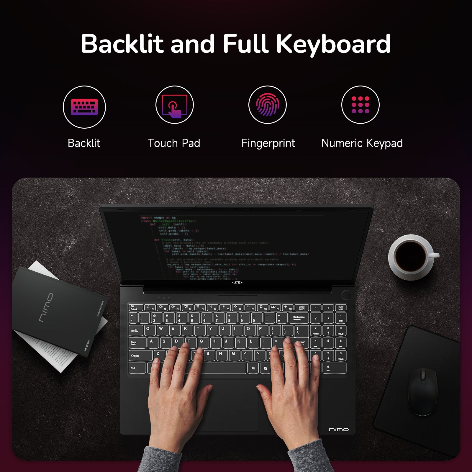 15.6'' R7 6800H FHD Business Gaming Laptop Computer-AMZ - Nimo