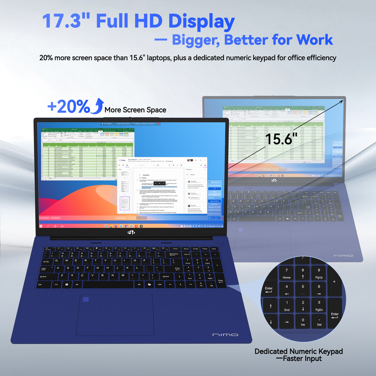 Nimo 17.3" N179 Ryzen 7 7735HS FHD Laptop Nimo