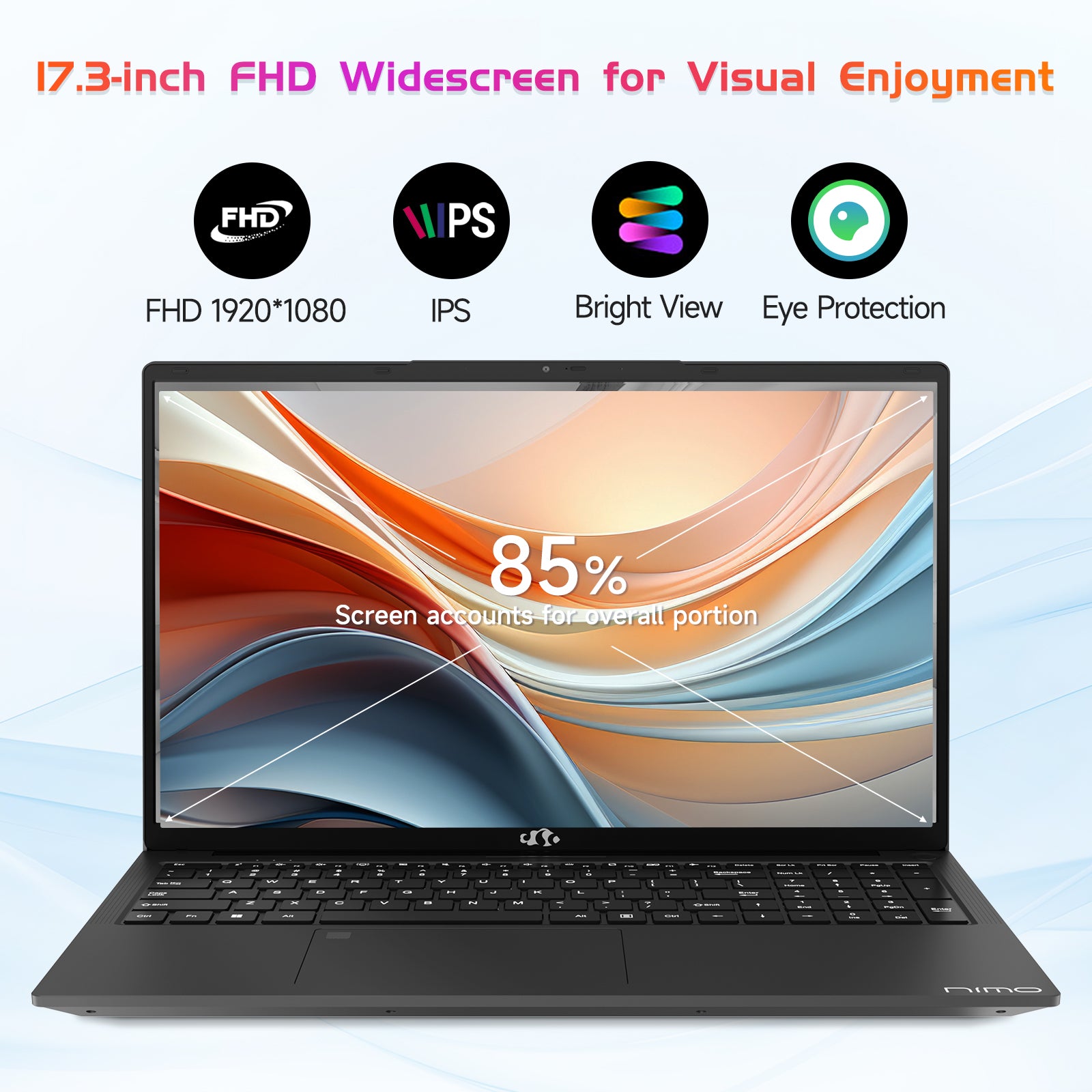 Nimo 17.3 FHD N171 I3-1215U Laptop for Student and Business-64GB-Willow Green-2TB - Nimo