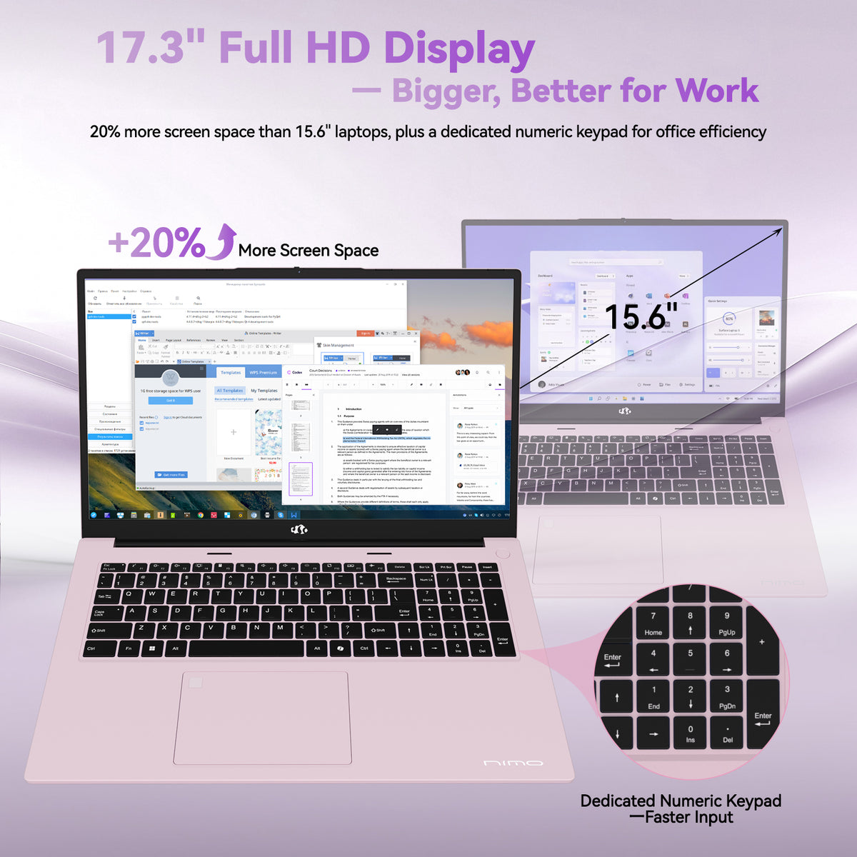Nimo 17.3" N179 Ryzen 7 7735HS FHD Laptop Nimo