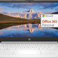HP 14" Ultral Light Laptop for Students and Business, Intel Quad-Core, 8GB RAM, 192GB Storage(64GB eMMC+128GB Ghost Manta SD Card), 1 Year Office 365, USB C, Win 11 S - Nimo