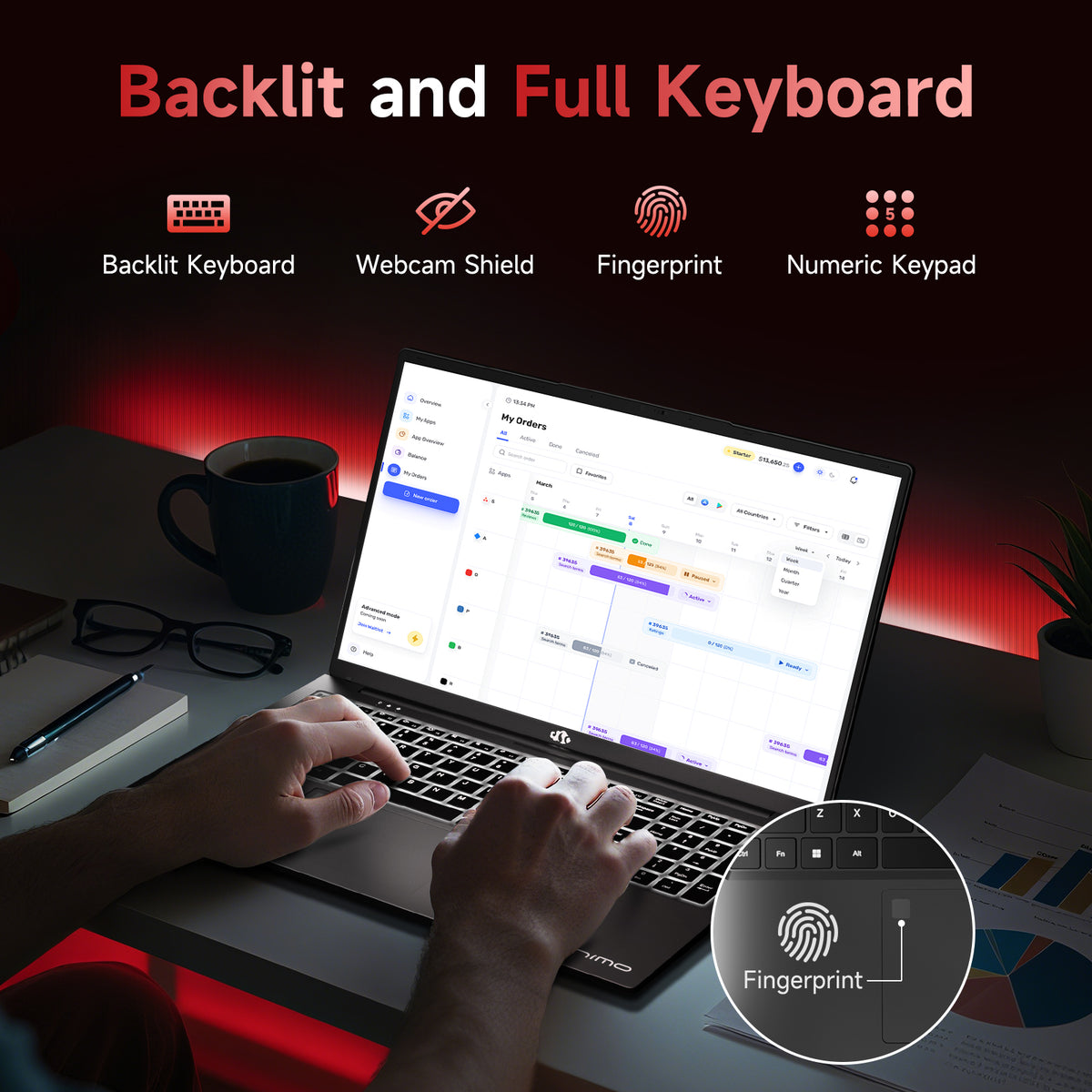 Nimo 17.3 N173 FHD R5 6600H Laptop Nimo