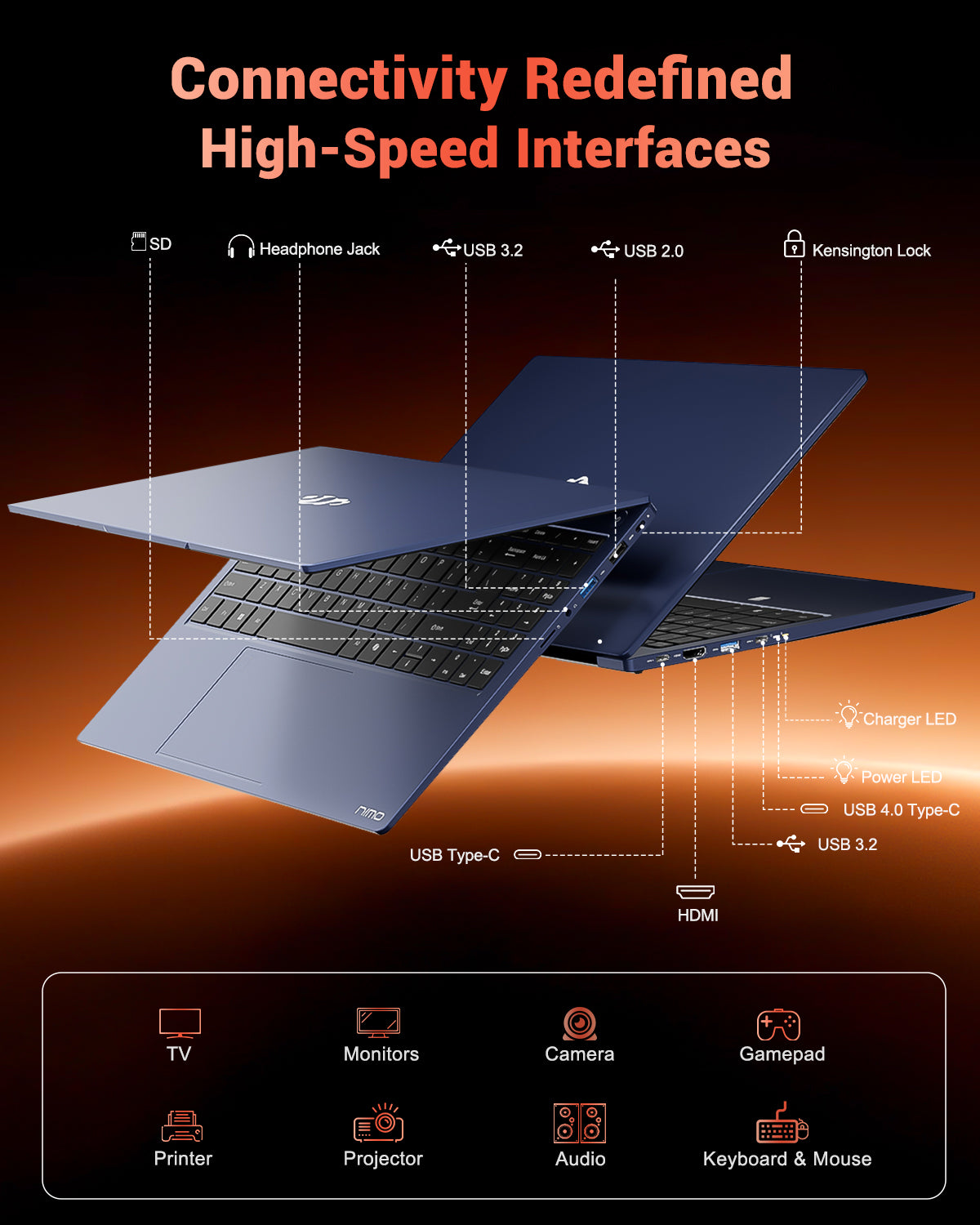 Nimo 15.6" N158 Ryzen 7 8745HS FHD Laptop Nimo
