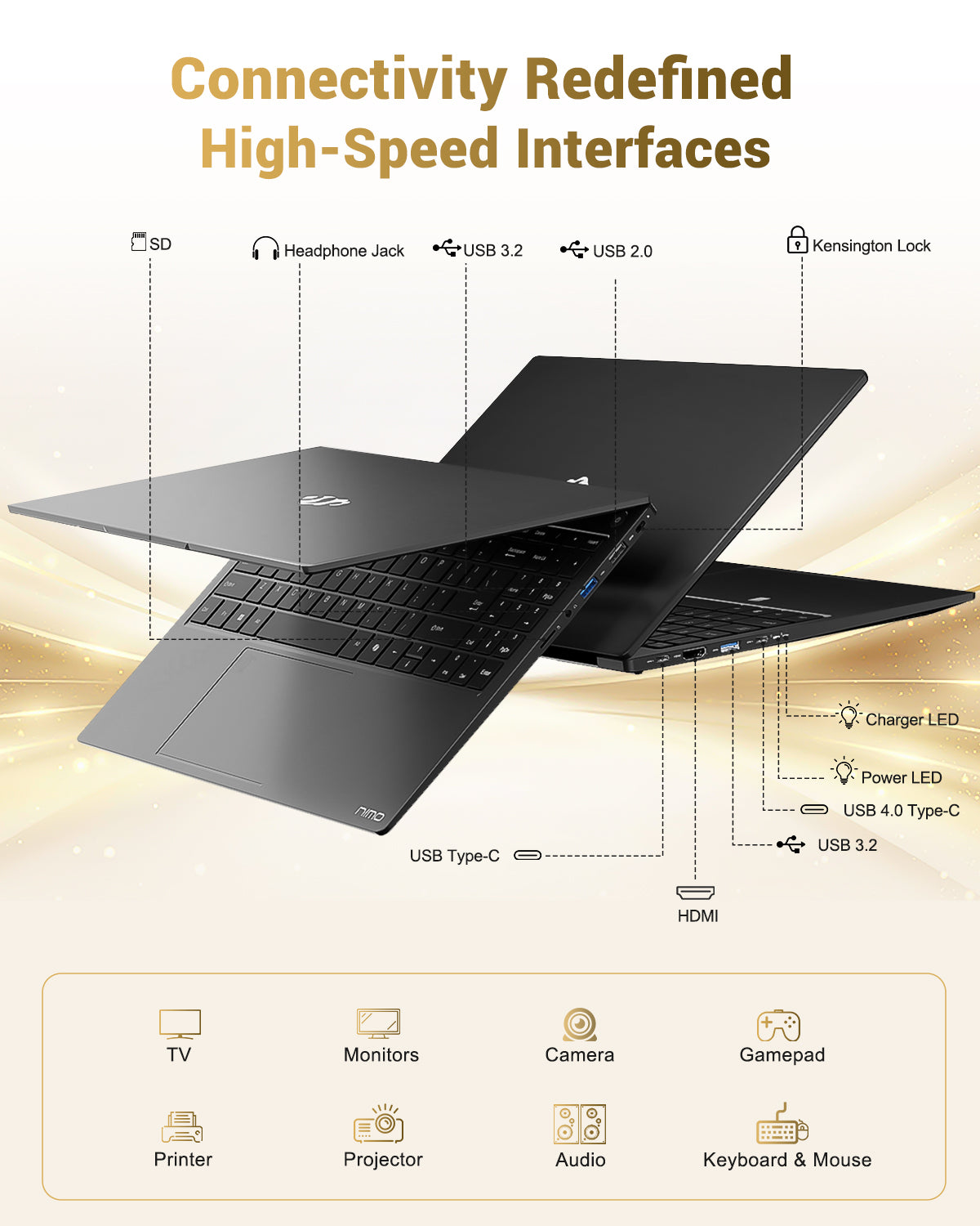 Nimo 15.6" N158 Ryzen 7 8745HS FHD Laptop Nimo