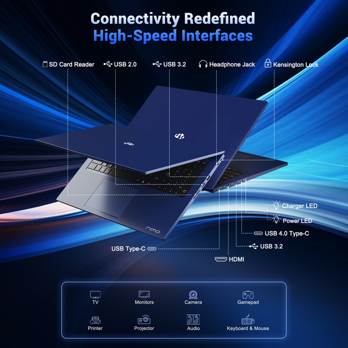 Nimo 17.3" N177 Ryzen 7 8745HS FHD Laptop Nimo