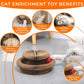 TG-Kyywee Foldable Accordion Cat Scratcher Board with Ball, Magic Organ Cat Scratching Pad for Interactive Play, Calming Cat Toy for Indoor Cats