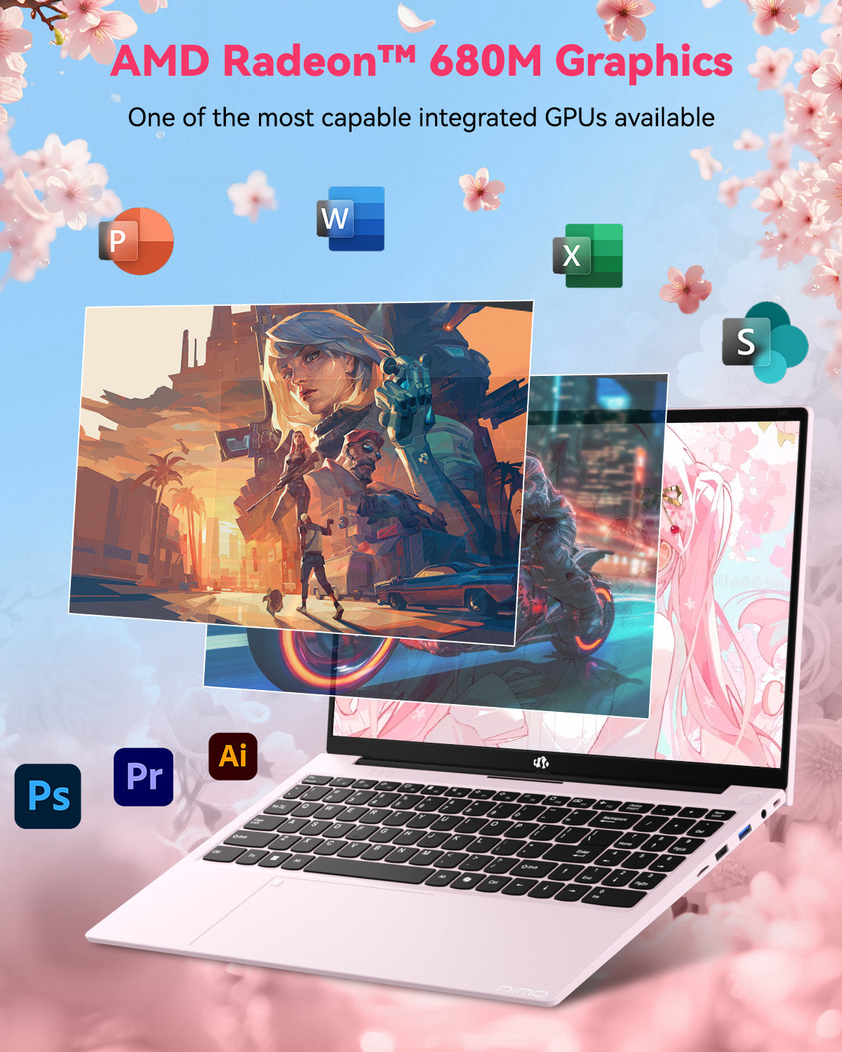 Nimo 15.6" N15A Ryzen 7 6850U FHD Laptop Nimo