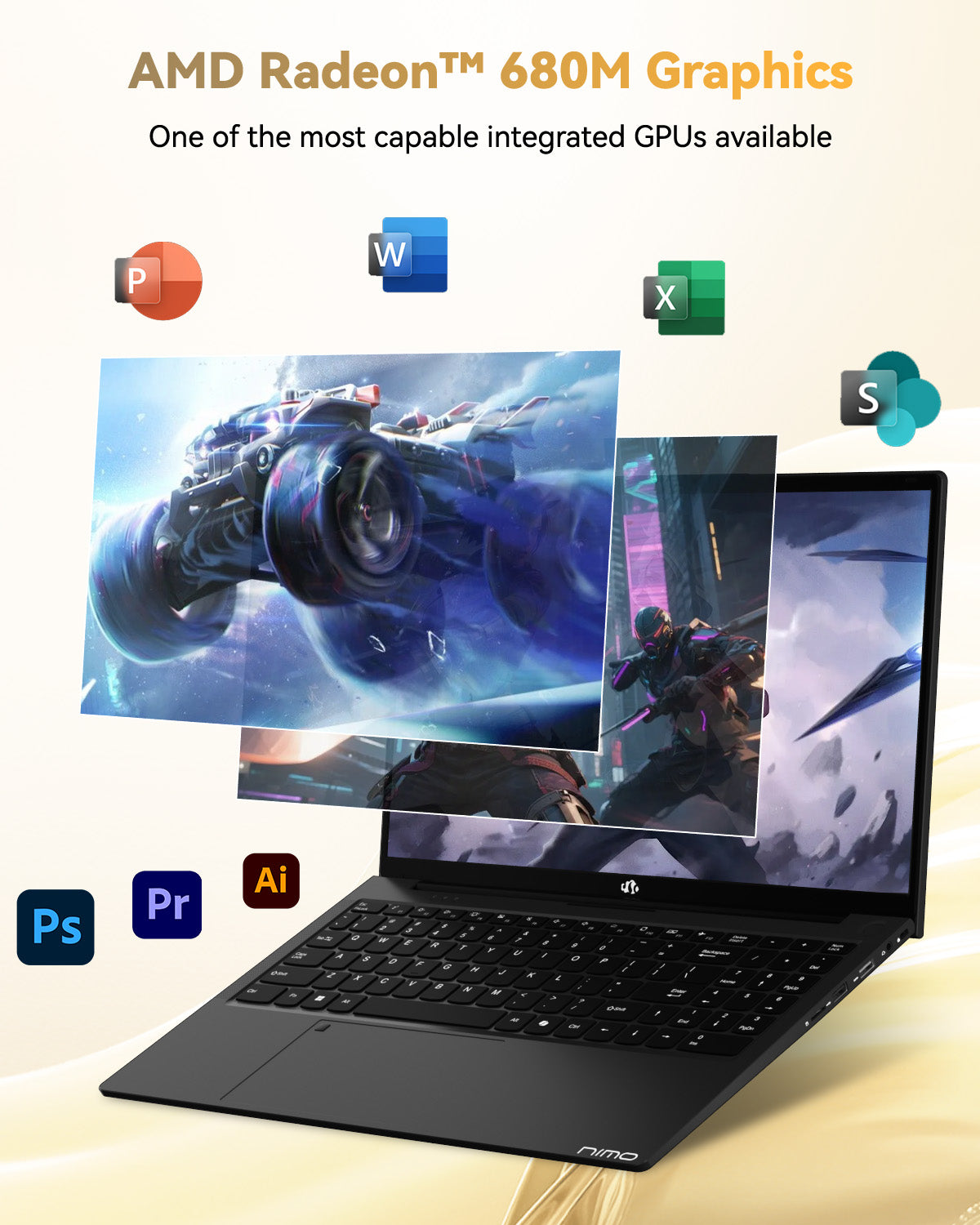 Nimo 15.6" N15A Ryzen 7 6850U FHD Laptop Nimo