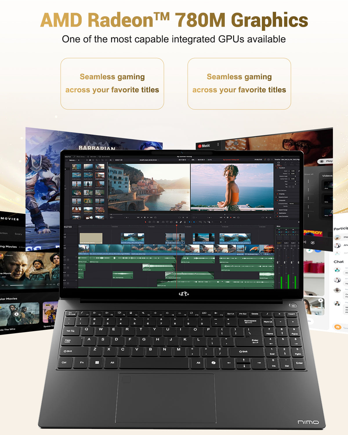 Nimo 15.6" N158 Ryzen 7 8745HS FHD Laptop Nimo