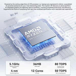 Nimo 17.3" AMD Ryzen AI 9 HX 370 Laptop with 144HZ Refresh Rate Nimo