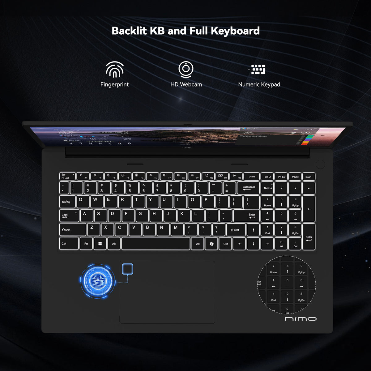 Nimo 17.3" AMD Ryzen AI 9 HX 370 Laptop with 144HZ Refresh Rate Nimo