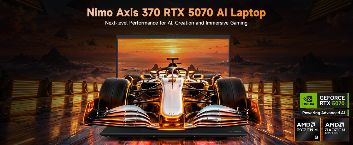 NIMO Axis 370 RTX 5070 AI laptop overview