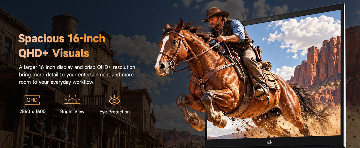 16-inch QHD+ 2560 x 1600 display