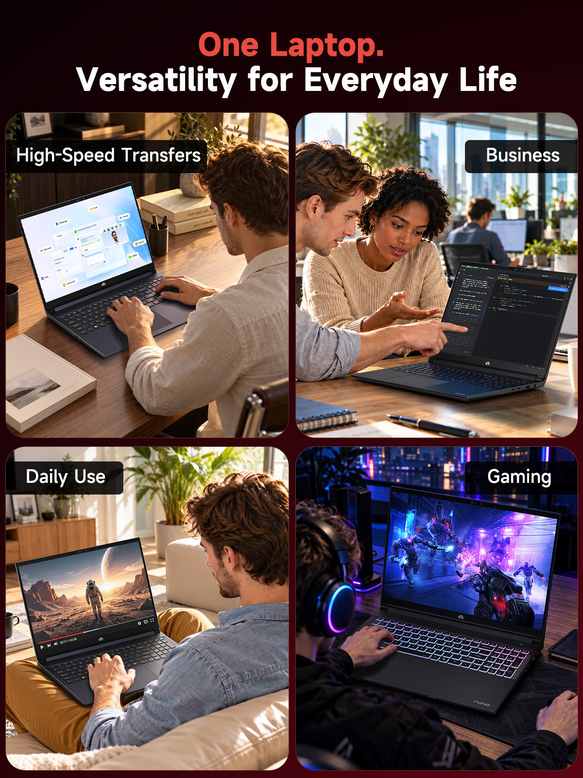 NIMO Axis 370 RTX 5070 for gaming, creation, business and daily use