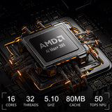 Nimo's Smallest Office & Gaming AI PC - AMD Ryzen™ AI Max+ 395 (up to 5.1 GHz) - 128GB LPDDR5 8000MHz (16GB*8) - 2TB/4TB SSD With 3 Performance Modes Up to 120W - Nimo