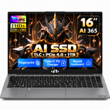 NIMO H16 AI 365 gray laptop — 1920 × 1200, TLC AI SSD