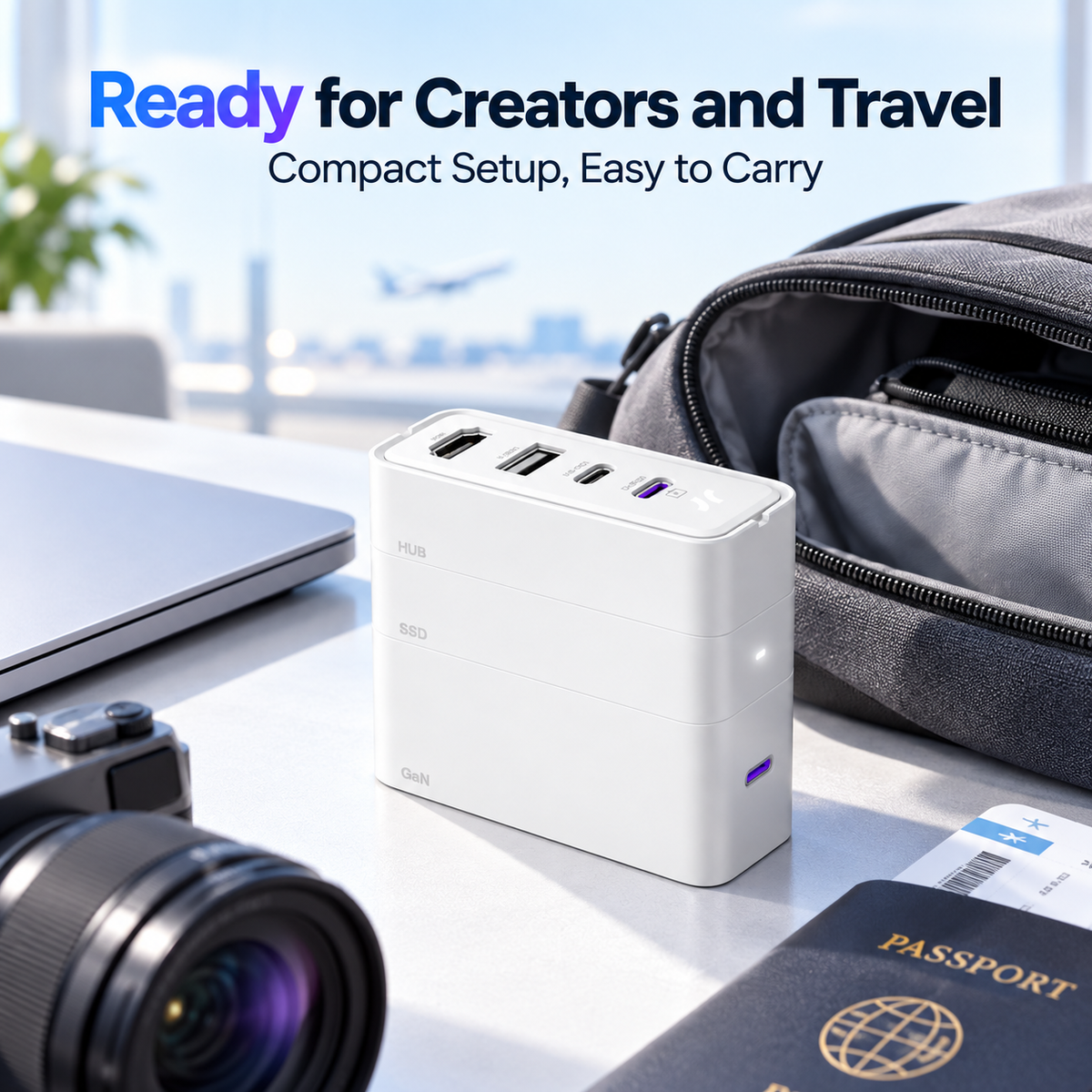 Compact setup for work and travel