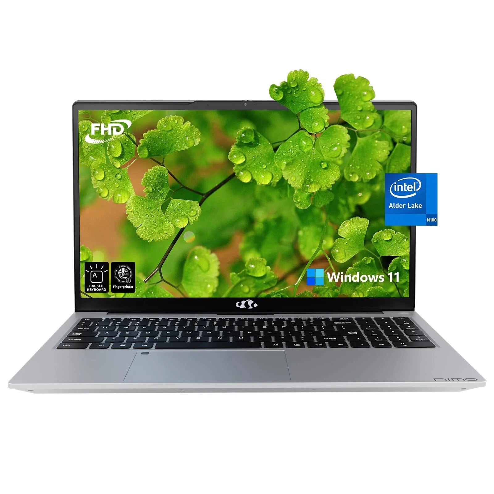 2025 Newest Laptop, 15.6-Inch FHD Display Laptop with Intel Quad Core-12th N100(Up to 3.4GHz), 16GB RAM 1TB ROM Business Laptop Computer, Fingerprint, Type C, Windows 11 Home - Nimo