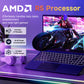 FHD Business Laptop, AMD Ryzen 5(Beat i3-1215U, 4 Cores Up to 3.7GHz), Backlit Keyboard, Fingerprint Login, Wi-Fi 5, Windows 11, Webcam, 65W Type-C-AMZ - Nimo