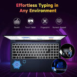 FHD Business Laptop, AMD Ryzen 5(Beat i3-1215U, 4 Cores Up to 3.7GHz), Backlit Keyboard, Fingerprint Login, Wi-Fi 5, Windows 11, Webcam, 65W Type-C-AMZ - Nimo