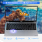 2025 Newest Laptop, 15.6-Inch FHD Display Laptop with Intel Quad Core-12th N100(Up to 3.4GHz), 16GB RAM 1TB ROM Business Laptop Computer, Fingerprint, Type C, Windows 11 Home, Blue - Nimo
